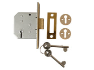 UNION 2177 3 Lever Mortice Deadlock Polished Brass 65mm 2.5in Visi – – Now available at MTN Shop UK.