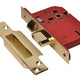UNION  StrongBOLT 2205S 5 Lever Mortice Sashlock Polished Brass 81mm 3in Visi
