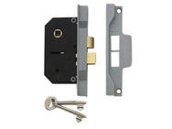 UNION 2242 2 Lever Mortice Rebated Sashlock Silver Enamel 65.5mm 2.5in Visi – – Now available at MTN Shop UK.