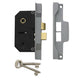UNION  2242 2 Lever Mortice Rebated Sashlock Silver Enamel 65.5mm 2.5in Visi