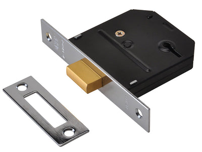 UNION ES-DL Essentials 3 Lever Mortice Deadlock Chrome 79mm 3in Visi – – Now available at MTN Shop UK.