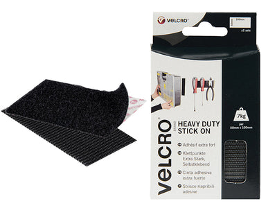 VELCRO® Brand VELCRO® Brand Heavy-Duty Stick On Strips (2) 50 x 100mm Black – – Now available at MTN Shop UK.