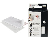 VELCRO® Brand VELCRO® Brand Heavy-Duty Stick On Strips (2) 50 x100mm White – – Now available at MTN Shop UK.