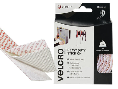 VELCRO® Brand VELCRO® Brand Heavy-Duty Stick On Tape 50mm x 1m White – – Now available at MTN Shop UK.