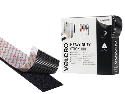 VELCRO® Brand VELCRO® Brand Heavy-Duty Stick On Tape 50mm x 5m Black – – Now available at MTN Shop UK.