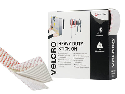 VELCRO® Brand VELCRO® Brand Heavy-Duty Stick On Tape 50mm x 5m White – – Now available at MTN Shop UK.