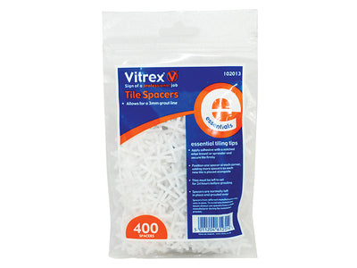 Vitrex Essential Tile Spacers 3mm (Pack 400) – – Now available at MTN Shop UK.