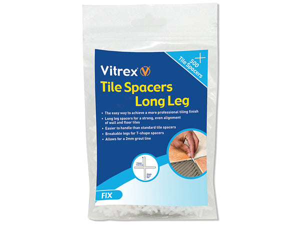 Vitrex Long Leg Spacer 4mm (Pack 500) – – Now available at MTN Shop UK.
