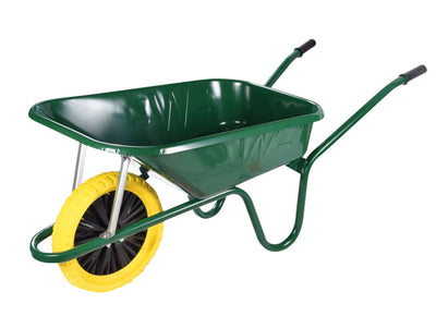 Walsall 90L Green Builder's Wheelbarrow - Puncture Proof – – Now available at MTN Shop UK.