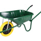 Walsall  90L Green Builder's Wheelbarrow - Puncture Proof