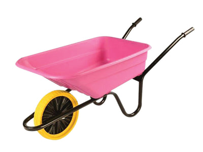Walsall 90L Pink Polypropylene Wheelbarrow - Puncture Proof – – Now available at MTN Shop UK.