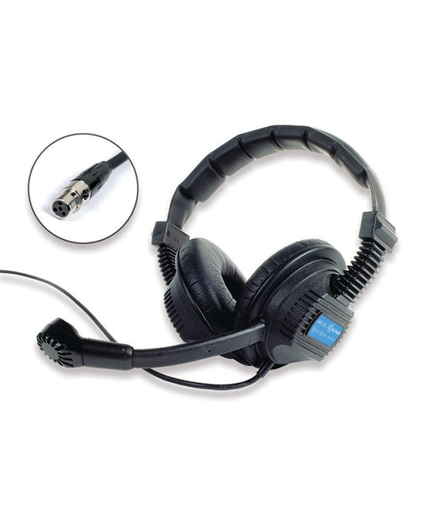 WAM double muff headset in black