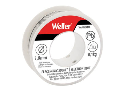Weller EL99/1-100 Lead-Free Solder 1.0mm 100g – – Now available at MTN Shop UK.