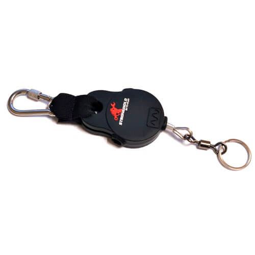 Stronghold Wire Retractable Tool Tether – The tool retractor features a lightweight, compact housing and a high-strength carabiner. This design helps minimise tool tangling. – Now available at MTN Shop UK. - imagen 2