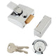 Yale Locks 85 Deadlocking Nightlatch 40mm Backset Chrome Finish Box