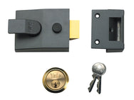 Yale Locks 88 Standard Nightlatch 60mm Backset DMG Finish Satin Chrome Cylinder Box – – Now available at MTN Shop UK.