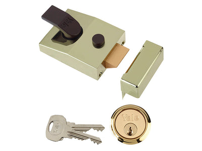 Yale Locks 89 Deadlock Nightlatch 60mm Backset Brasslux Finish Box – – Now available at MTN Shop UK.
