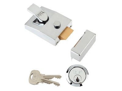 Yale Locks 89 Deadlock Nightlatch 60mm Backset Chrome Finish Box – – Now available at MTN Shop UK.