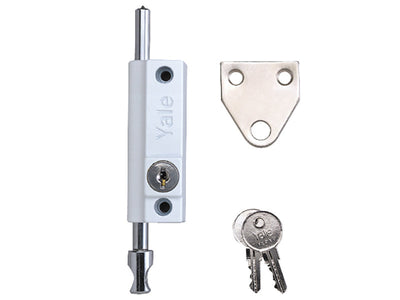 Yale Locks P124 Door Push Bolt White Finish Visi – – Now available at MTN Shop UK.
