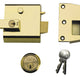 Yale Locks P1 Double Security Nightlatch 60mm Backset Brasslux Finish Visi