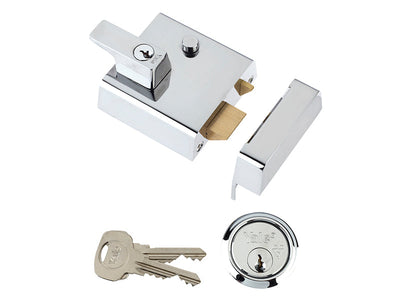 Yale Locks P2 Double Security Nightlatch 40mm Backset Chrome Finish Visi – – Now available at MTN Shop UK.