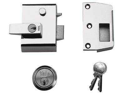 Yale Locks P2 Double Locking Nightlatch 40mm Backset DMG/PB Finish Visi – – Now available at MTN Shop UK.