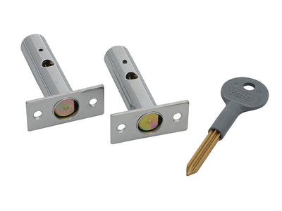 Yale Locks PM444 Door Security Bolts Polished Chrome Finish Visi of 2 – – Now available at MTN Shop UK.