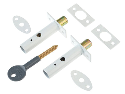 Yale Locks PM444 Door Security Bolts White Finish Visi of 2 – – Now available at MTN Shop UK.