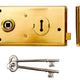 Yale Locks P401 Rim Lock Polished Brass Finish 138 x 76mm Visi