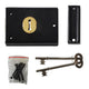 Yale Locks P402 Rim Lock Black Finish 102 x 76mm Visi