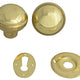 Yale Locks P405 Rim Knob Polished Brass Finish