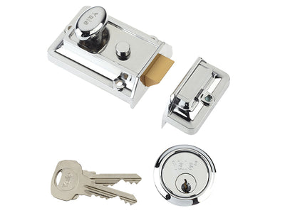 Yale Locks P77 Traditional Nightlatch 60mm Backset Chrome Finish Visi – – Now available at MTN Shop UK.
