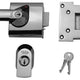 Yale Locks BS1 Nightlatch British Standard Lock 60mm Backset Chrome Finish Visi