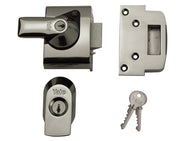 Yale Locks BS2 Nightlatch British Standard Lock 40mm Backset Chrome Finish Visi – – Now available at MTN Shop UK.