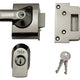 Yale Locks BS2 Nightlatch British Standard Lock 40mm Backset Chrome Finish Visi