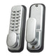 Yale Locks P-DL02-SC Push Button Door Lock Chrome Finish Hold Open Function