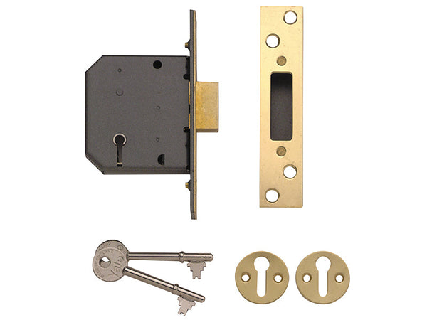 Yale Locks PM552 5 Lever Mortice Deadlock 80mm 3in Polished Brass – – Now available at MTN Shop UK.