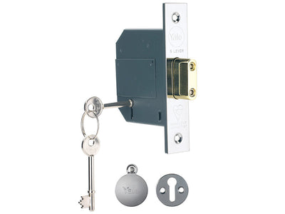 Yale Locks PM562 Hi-Security BS 5 Lever Mortice Deadlock 68mm 2.5in Polished Chrome – – Now available at MTN Shop UK.