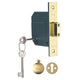 Yale Locks PM562 Hi-Security BS 5 Lever Mortice Deadlock 81mm 3in Polished Brass