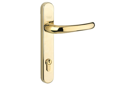 Yale Locks Retro Door Handle PVCu Polished PVD Gold Finish – – Now available at MTN Shop UK.