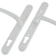 Yale Locks Retro Door Handle PVCu Polished PVD White Finish