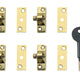 Yale Locks 8K118 Economy Window Lock Electro Brass Finish Pack of 4 Visi
