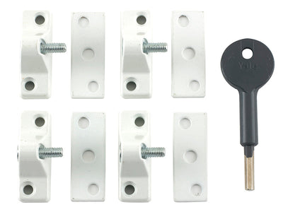Yale Locks 8K118 Economy Window Lock White Finish Pack of 4 Visi – – Now available at MTN Shop UK.