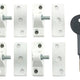 Yale Locks 8K118 Economy Window Lock White Finish Pack of 4 Visi