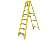 Zarges Fibreglass Swingback Steps Open, 2.15m Closed 2.38m 8 Rungs – – Now available at MTN Shop UK.
