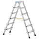 Zarges Anodised Double-Sided Steps, Open 1.19m 2 x 5 Rungs