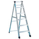 Zarges Industrial Swingback Steps, Open 0.87m Closed 0.98m 4 Rungs