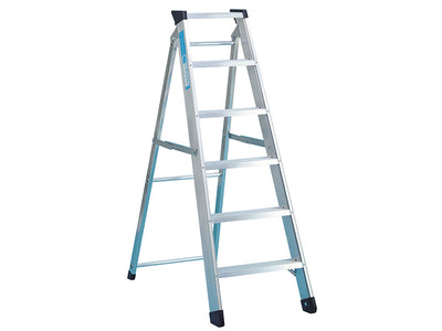 Zarges Industrial Swingback Steps, Open 1.30m Closed 1.44m 6 Rungs – – Now available at MTN Shop UK.