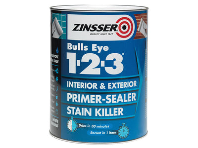 Zinsser Bulls Eye® 1-2-3 Primer & Sealer Paint 500ml – – Now available at MTN Shop UK.