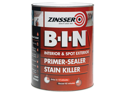 Zinsser B.I.N® Primer, Sealer & Stain Killer Paint White 500ml – – Now available at MTN Shop UK.